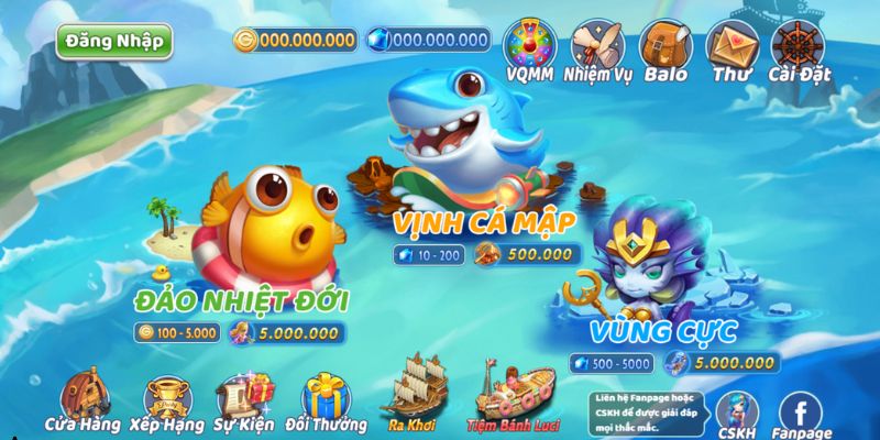 Sở hữu nhiều sảnh chơi đa dạng cho game thủ thỏa sức chọn